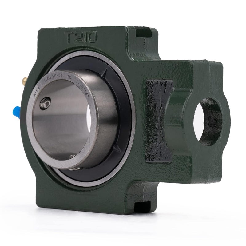 Xike 2 Pcs UCT210-31 Bore 1-15/16" Pillow Block Take-Up Mounted Ball Bearings, Solid Cast Iron Base and Self Aligning Chrome Steel - Image 4